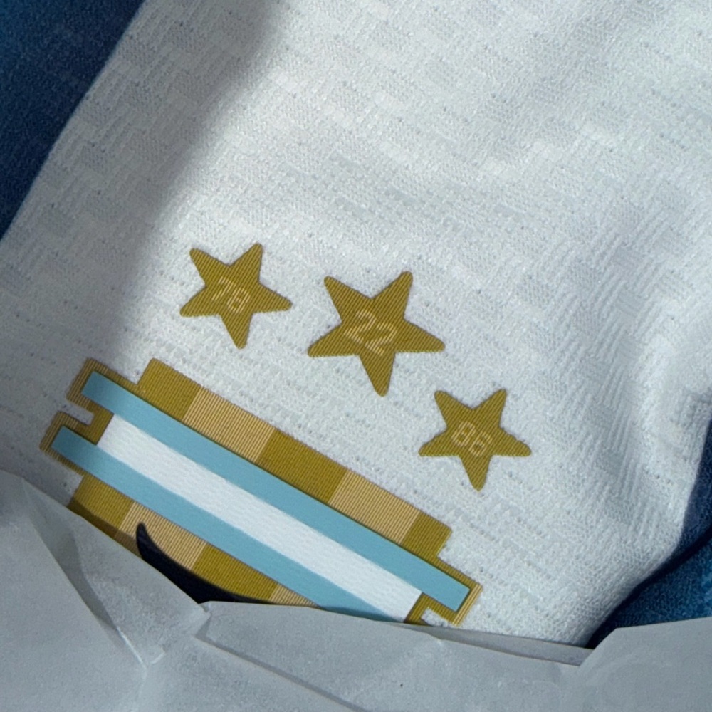 adidas Argentina Light Blue and White Men's futbol Jersey - Picture 11 of 11